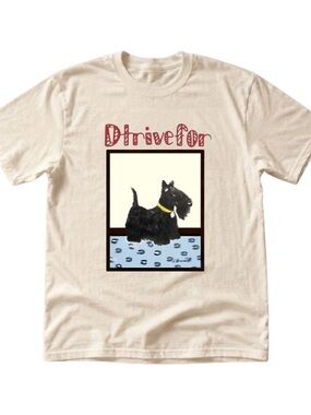 Gildan Scottie Graphic T-Shirt in Cream